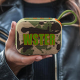 Mini Portable Bluetooth 5.4 Outdoor Speaker IPX4 Waterproof TWS Pairing Army Green