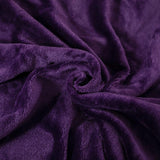 Soft Double-Sided Throw Blanket  Fuzzy Warm Reversible Blanket for Couch Bed Sofa Purple