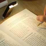 USB Rechargeable Clip On LED Book Light for Bed Night Reading Black
