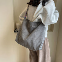 Zipper Tote Bag for Women Shoulder Bags with Adjustable Strap for Work School Shopping Travel Gray