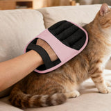 Electrostatic Pet Hair Remover Gloves Reusable Pink