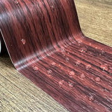 Border Peel &Stick Wood Grain Wallpaper Border Removable Waterproof Bathroom Sticker Red