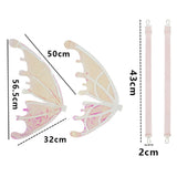 Electric Butterfly Wings LED Luminous Elf Wings with Music Glowing Shiny Dress Up Props