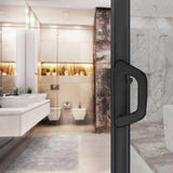 Sliding Door Lock Handle Set Security Lock with Keys for Glass Patio Door Black