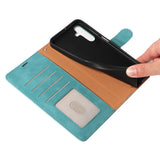 RFID Protective Flip Wallet Case Compatible with Samsung A17 A37 and A57 Aqua Green