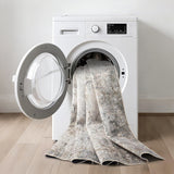 Runner Rug Washable Rug Modern for Bedroom Living Room Bedside Floor Gray