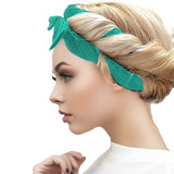 Heatless Curling Rod Headband Set Lazy No Heat Overnight Hair Curler Headband Ties for Women Girls Green