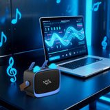 Mini Karaoke Machine – Portable MP3 Player with 2 Wireless Mics Toys & Gifts Blue