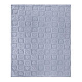 Cozy Fleece Blanket Heart Checkered Blanket for Sleeping Napping Blue
