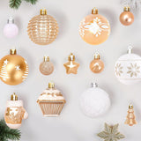 42-Piece Christmas Tree Ornament Set Holiday Hanging Decorations for Home Style 2
