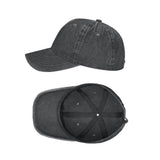Casual Baseball Cap Adjustable Classic Sport Cap Solid Golf Dad Hat Black