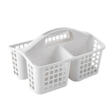 4 PCS Portable Shower Caddy with Handle for Bathroom Kitchen White