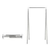 Portable Travel Telescopic Garment Rack Folding Clothes Rack