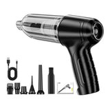 Cordless Handheld Vacuum Cleaner Home Car Dust Blower Dust Blower Mini Air Duster Black