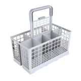 Replacement 7-Compartment Dishwasher Cutlery Basket with Foldable Handle Fits Most Dishwashers
