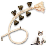 Dog Doorbell With 6 Extra Loud Bells Adjustable Doorbell Hanging Rope For Dog Training