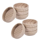 8 PCS Plastic Furniture Leg Cups with Felt Pads for Tables and Chairs