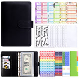 A6 Refillable Binder Notebook Detachable Planner for School Office & Travel Black