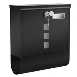 Wall Mounted Large Metal Mailbox with Key Lock Rust-Resistant Parcel Box