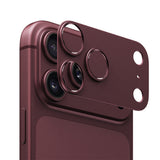 Camera Lens Protector Aluminum Hollow for iPhone 18 Pro Max 18 Pro Wine Red