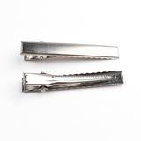 100-Pack Silver Metal Hair Clips for and Women DIY Craft Hairpins L