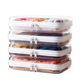 4PCS Large Clear Hard Shell Zipper Case Makeup Organizer & Toy Storage Bag for Travel Toiletries