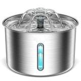 3L Stainless Steel Cat Water Fountain – Automatic Electric Pet Drinking Dispenser for Cats and Dogs