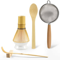 Matcha Whisk Set – Starter Kit with Sifter Bamboo Scoop & Whisk