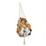 Stuffed Animal Storage Organizer Hammock Hanging Plush Toy Holder Beige