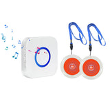2-in-1 Wireless Caregiver Pager Caregiver Call Button for Elderly Pregnant Disabled