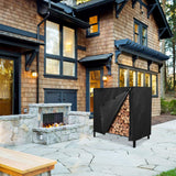 Water-Resistant Firewood Log Rack Cover Heavy Duty Outdoor Dust Sun Protector