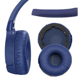 Replacement Snap-On Ear Pads Headband Set Compatible with JBL Tune 600BT / T520BT / T510BT / T500BT / T450BT Blue