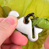 2PCS Metal Dog Poop Bag Holder Clips – Hands-Free Leash Attachment