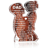 Fathers Day Dad Gifts Acrylic Plaque Desk Decor Sign New Dad Present