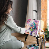 168cm Adjustable Art Painting Easel Stand Aluminum Metal Tripod for for Table-Top Floor Drawing and Displaying