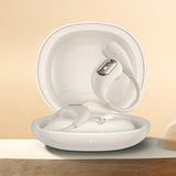 Wireless Open Ear Headphones Bluetooth 5.4 Stereo Sound Earphones with Charging Case Beige