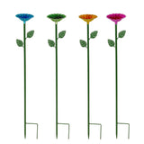 4PCS Bee Watering Station Metal Bee Water Feeder Colorful Bee Bath Bowl For Outdoor