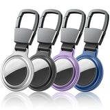 4Pcs Set For Apple Airtag Protective Case Alloy Airtag Holder for Key Ring Luggage Pet Collar