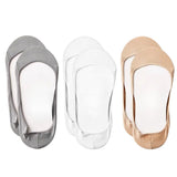 6 Pairs No Show Boat Socks for Women with Silicone Heel Grip
