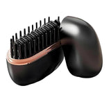 Mini Wireless Rechargeable Hair Straightener Comb Portable Styling Tool for Women Black