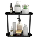2-Tier Storage Rack – Perfume & Skincare Organizer for Home Black