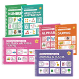 Handwriting Practice Copybooks with Pens Reusable Grooved Books