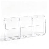 No Drill Wall Mount Remote Control Holder Adhesive Storage Organiser for TV Air Conditioner Remote Smartphone Accessories with Opening Charging Bottom