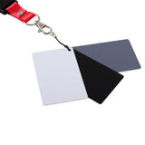 2 Set Grey White Balance Card 18% Exposure Kit for Digital Cameras