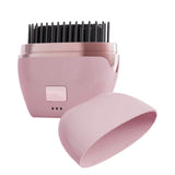 Mini Hair Straightener Rechargeable Portable Hair Straightener Brush Pink