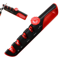 4 In 1 Scissors Sharpener Tool Knife Sharpeners With 6 Adjustable Angle For Kitchen Red