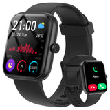 Smart Watch for Women & Men with Bluetooth Call Built-in Sport Modes Fitness Tracker Black