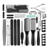 25Pcs Set Pedicure Kit Nail Care Tools Foot Rasp Foot Dead Skin Remover