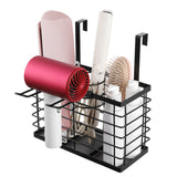 3-in-1 Wall Mounted Hair Dryer Holder Adjustable Height Hair Tool Organizer for Flat/Curling Irons Hair Straighteners