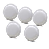 5PCS Self-Adhesive Silicone Airtag Case for Apple Air Tag Tracker Sleeve Cover Holder White